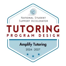 Amplify Tutoring Program Badge Design